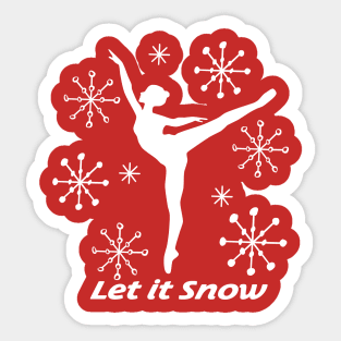 Arabesque Let it Snow Sticker